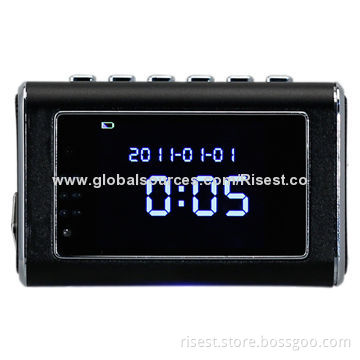 4-in-1 Top Secret Hidden Camera, MP3/MP4/FM Radio/Clock with 2.0LCD, IR 940nm LED Night Vision